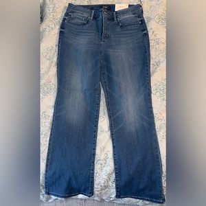 NYDJ Women's Marilyn Straight Ankle LIFTXTUCK Sure Stretch Blue Jeans 10 NWT